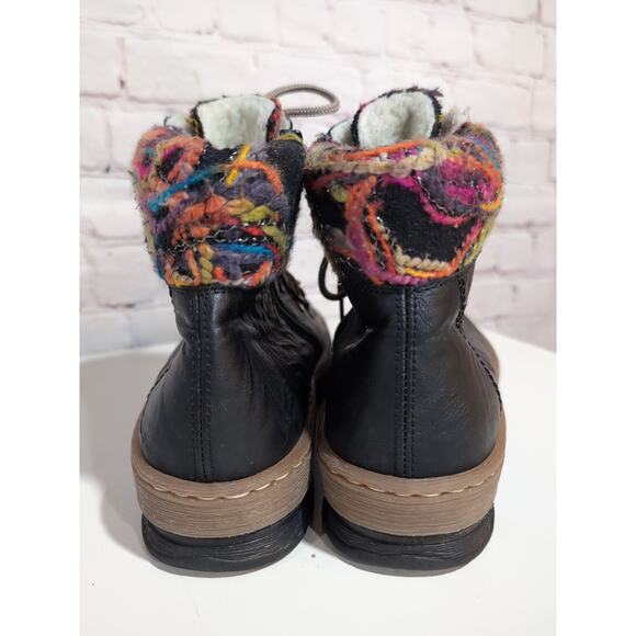 Rieker Women’s Size 40 Felicitas Z6743 Multicolor Collar Ankle Boots Vegan 8.5-9 - Picture 3 of 11